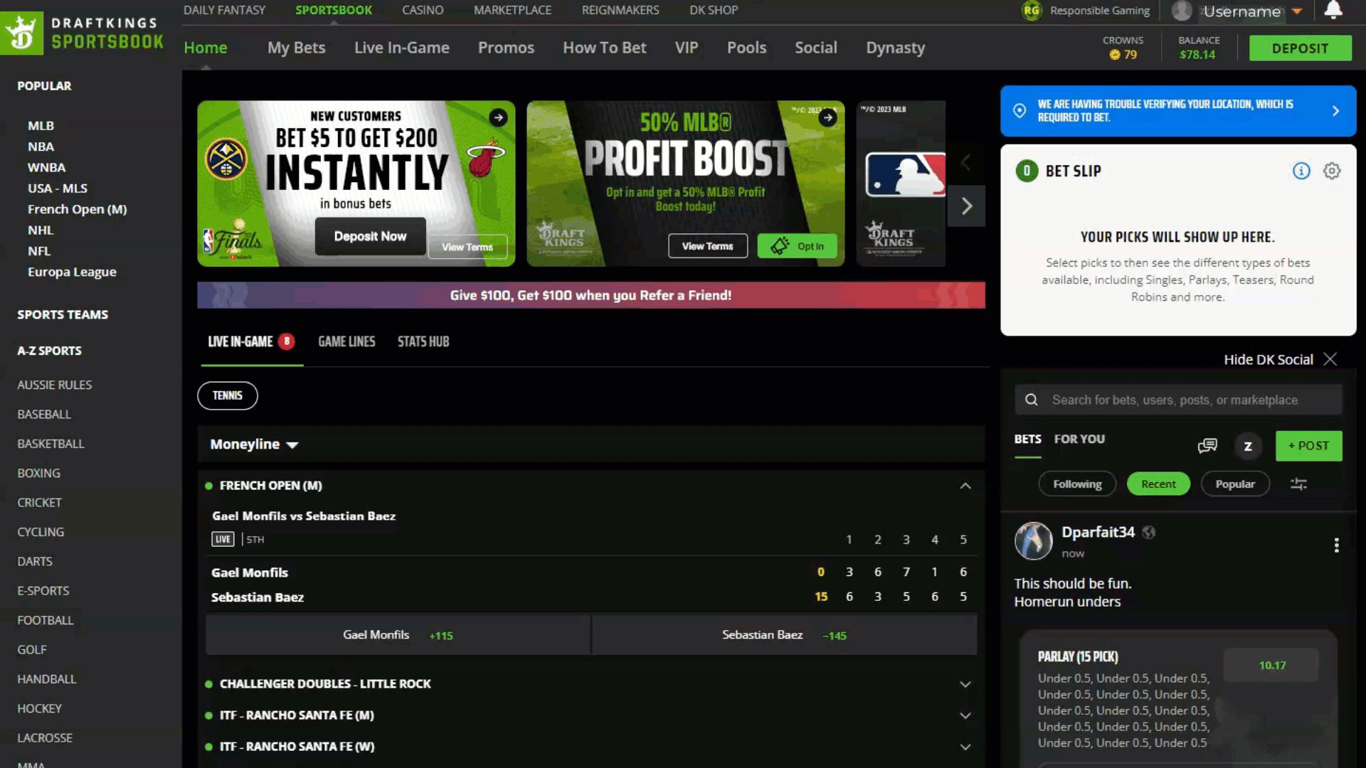 steps on desktop to access DraftKings transactions in Casino